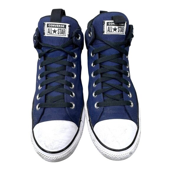 Converse CHUCK TAYLOR ALL STAR NAVY BLUE HIGH STREET MID Shoes Men’s 10 Sneaker - Picture 7 of 11